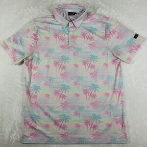 Sunday Swagger Polo Shirt Men's Large Multicolor Performance Golf‎ Active